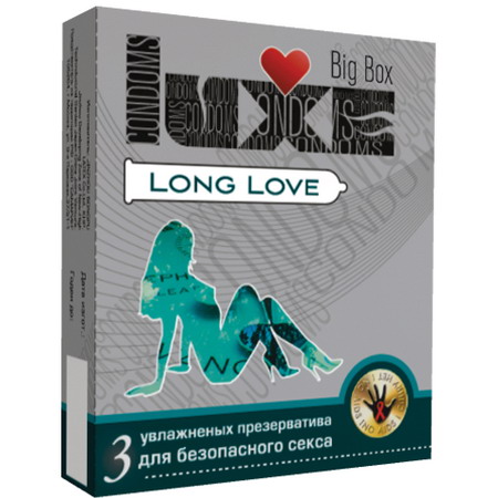 ПРЕЗЕРВАТИВЫ "LUXE" LONG LOVE ПАНЕЛЬ 3 штуки арт. LONG LOVE