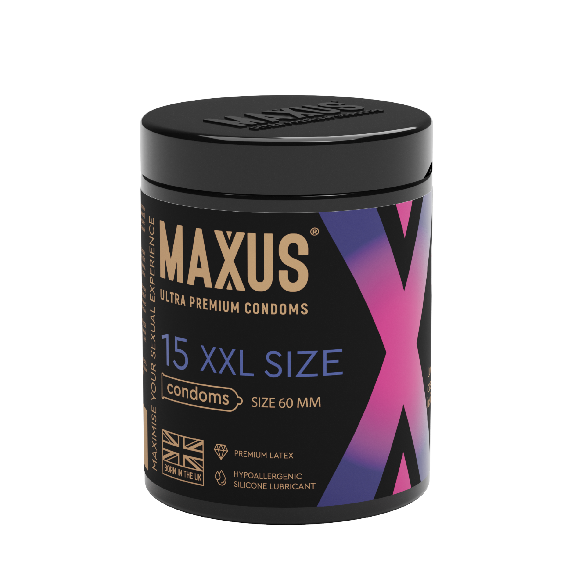 ПРЕЗЕРВАТИВЫ MAXUS XXL № 15 X-EDITION (гладкие, увеличенные) в кейсе арт. 0901-081