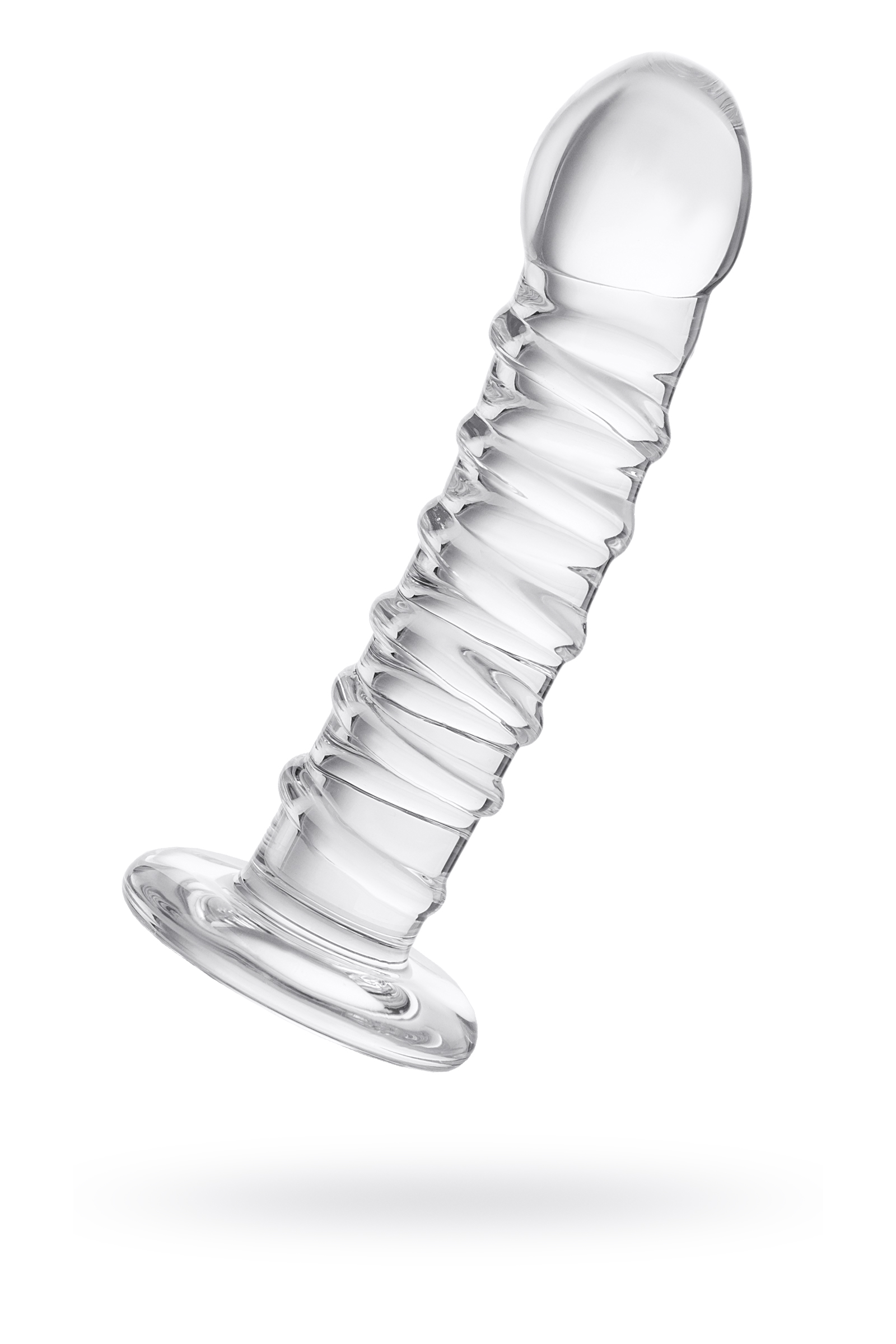 Нереалистичный фаллоимитатор Sexus Glass, стекло, прозрачный, 16 см арт. 912179