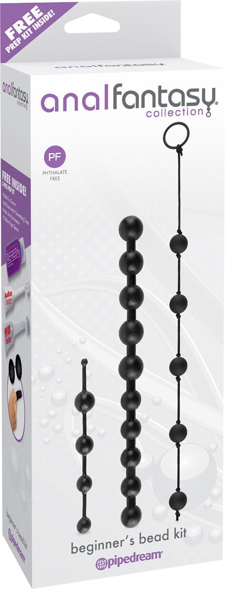 Набор бус анальных Beginner's Bead Kit черный арт. PD 4643-23