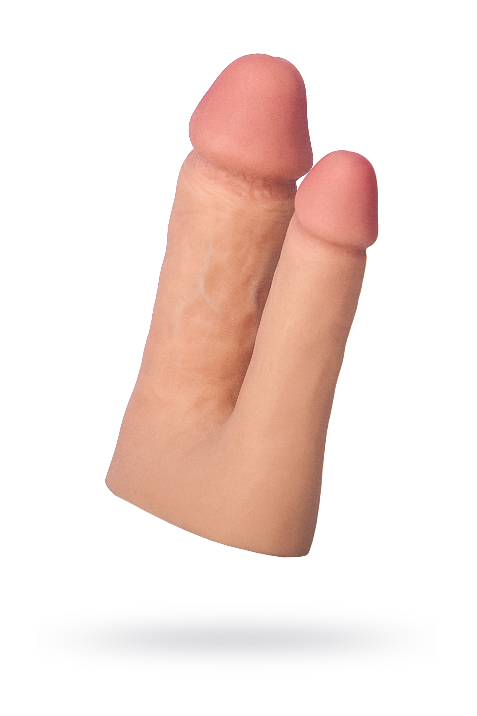 Насадка TOYFA XLover Double Pleasure  реалистичная для двойного проникновения , TPR, телесный, 19 см