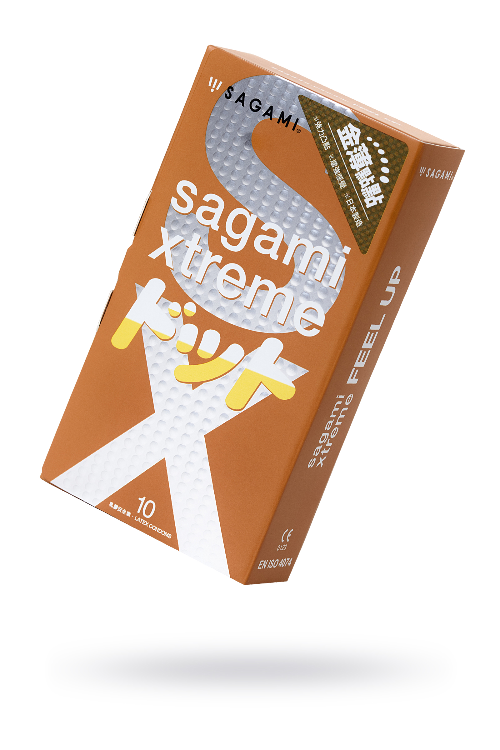 Презервативы Sagami, xtreme, feel up, латекс, 19 см, 5,3 см, 10 шт. арт. 727/1