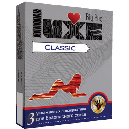 ПРЕЗЕРВАТИВЫ "LUXE" CLASSIC ПАНЕЛЬ 3 штуки арт. CLASSIC