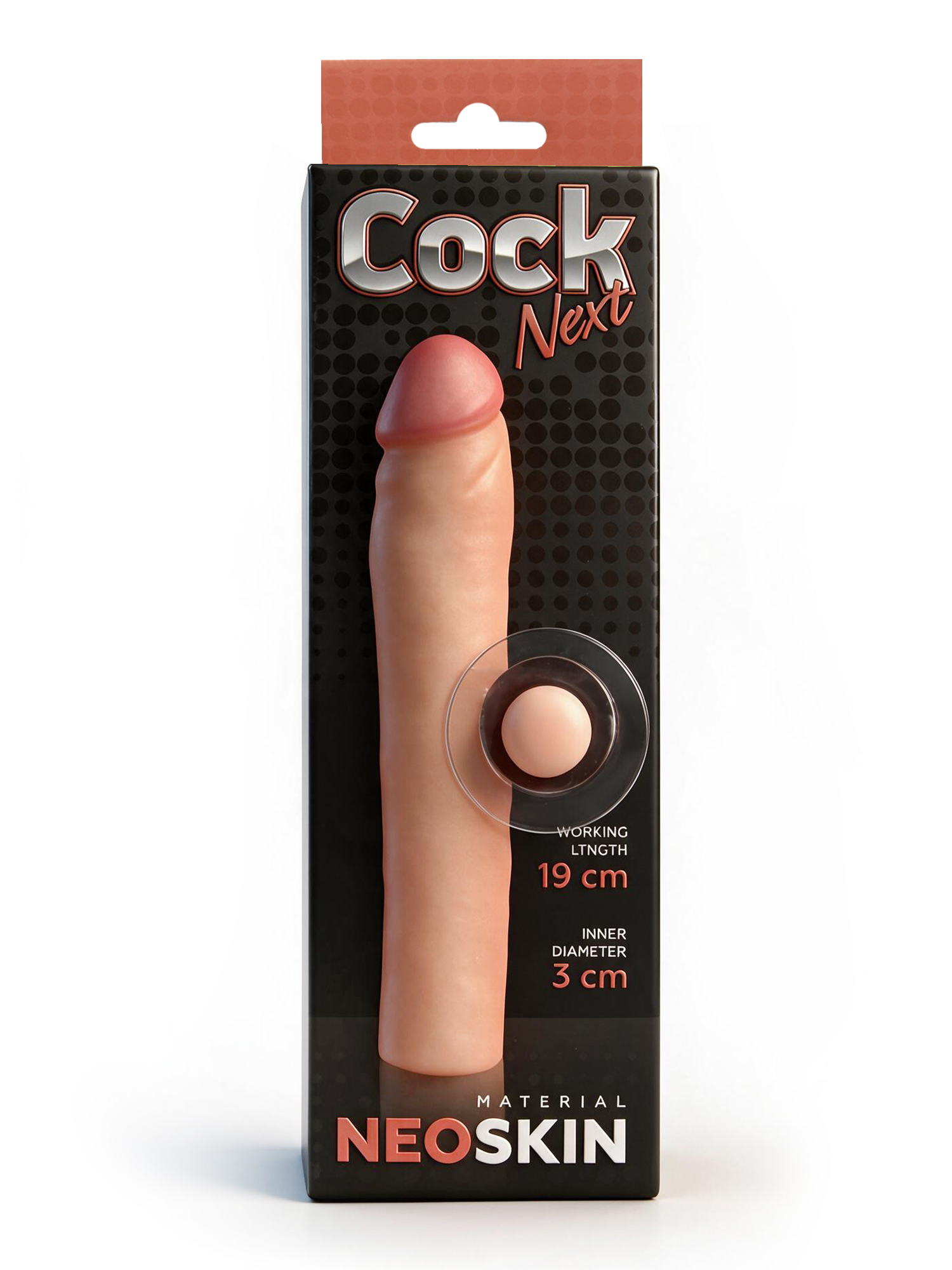 ФАЛЛОУДЛИНИТЕЛЬ КИБЕРКОЖА "COCK NEXT" L 190 мм D 35 мм, артикул 690103 арт. 690103