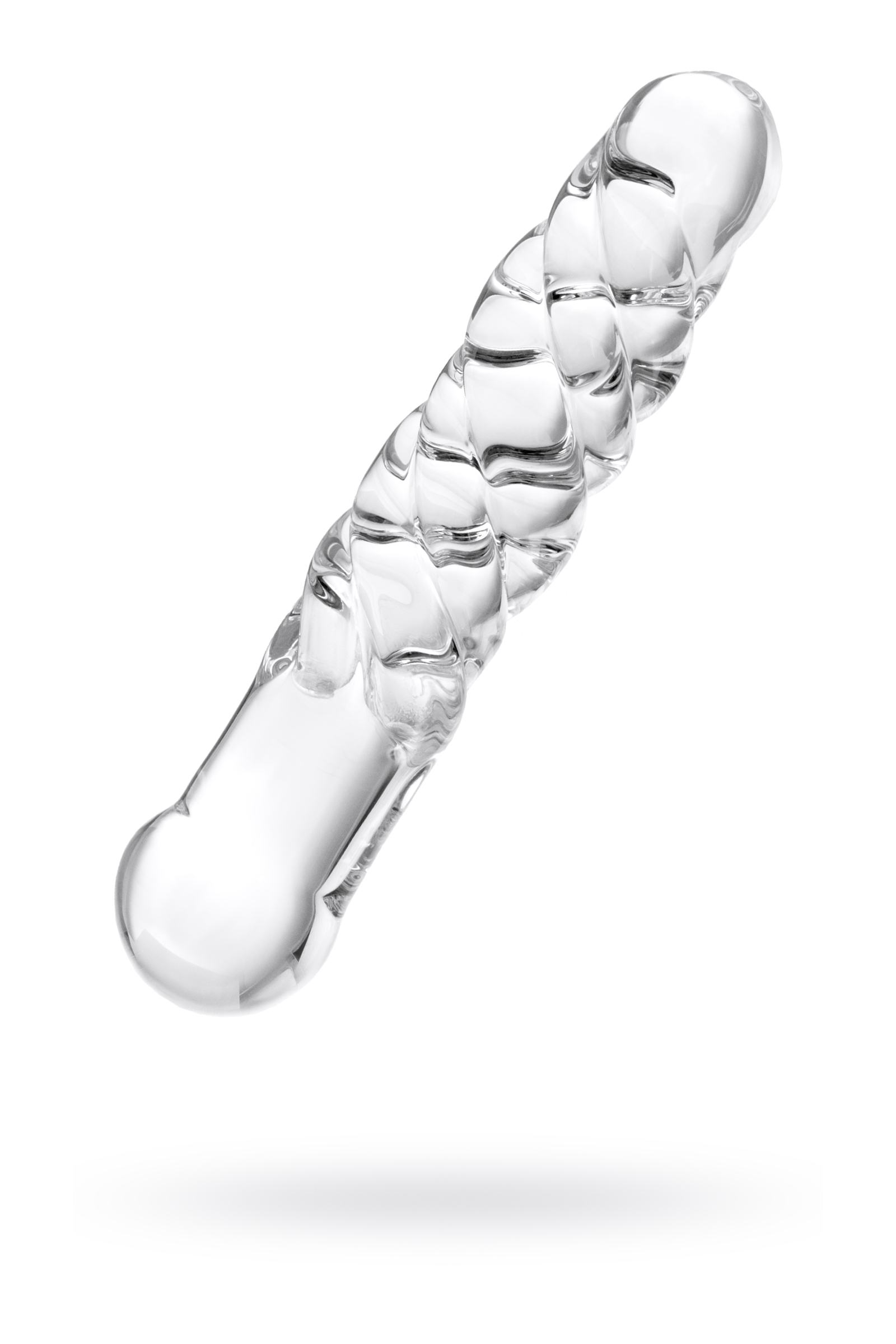 Двусторонний фаллоимитатор Sexus Glass, стекло, прозрачный, 16 см арт. 912122