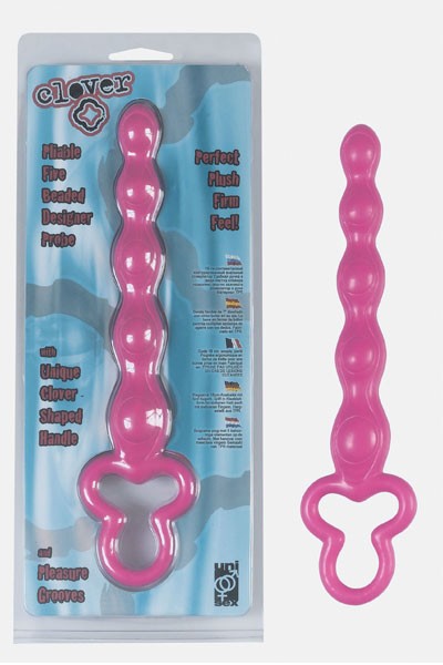 Втулка анальная 18 см розовая Clover Anal Rod арт. 50782