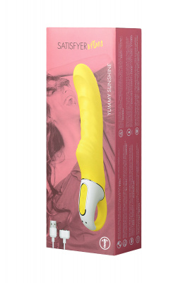 Нереалистичный вибратор Satisfyer Vibes Yummy Sunshine, силикон, желтый, 22,5 см. арт. EE73-879-1017