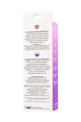 Нереалистичный вибратор TOYFA A-Toys  , Силикон, Фиолетовый, 17 см арт. 761026