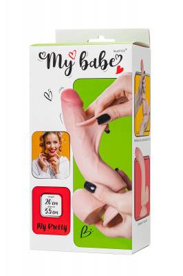 Реалистичный фаллоимитатор My Babe My Pretty, TPE, телесный, 20 см арт. 583006