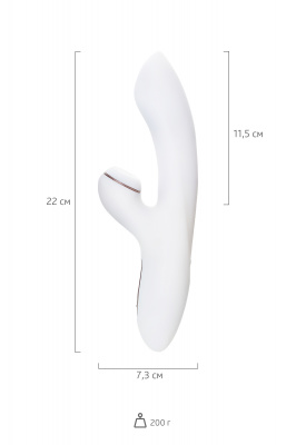 Вибратор Satisfyer Pro G-Spot Rabbit, с вакуум-волновым бесконтактным стимулятором, силикон, белый, 