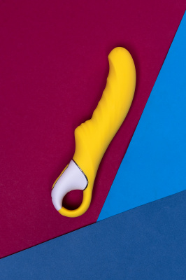 Нереалистичный вибратор Satisfyer Vibes Yummy Sunshine, силикон, желтый, 22,5 см. арт. EE73-879-1017