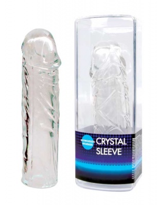 НАСАДКА ЗАКРЫТАЯ "CRYSTAL SLEEVE" ФАЛЛОС арт. EE-10008 арт. EE-10008