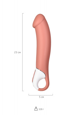 Нереалистичный вибратор Satisfyer Vibes Master, силикон, бежевый, 23,5 см. арт. EE73-862-1017