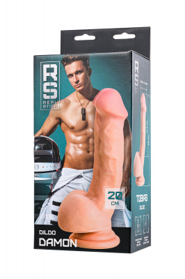 Реалистичный фаллоимитатор TOYFA RealStick Elite DILDO, TPR, телесный, 20 см арт. 982008-1