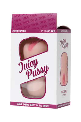 Мастурбатор реалистичный TOYFA Juicy Pussy, Mature, возрастная серия 45 летняя, вагина, TPR, телесны арт. 893033