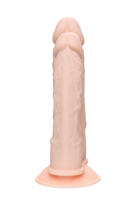 Фаллоимитатор для двойного проникновения RealStick Silicone Armie H, сайлекспан, телесный, 19 см арт. 9420014