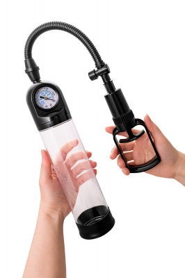 Помпа для пениса TOYFA A-Toys, силикон, прозрачный, 20 см арт. 768001-5