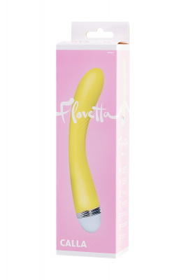 Вибратор Flovetta by Toyfa Calla, силиконовый, желтый, 22 см арт. 457703