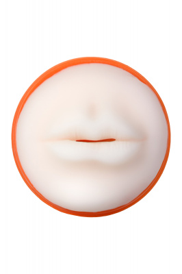 Мастурбатор TOYFA A-Toys, рот, оранжевый/телесный, 14 см арт. 763005