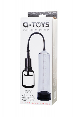 Помпа для пениса TOYFA A-Toys, PVC, чёрный, 23,5 см арт. 769007