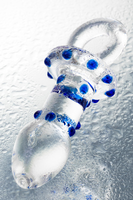 Анальная втулка Sexus Glass, стекло, прозрачная, 14 см, Ø 3,5 см арт. 912064