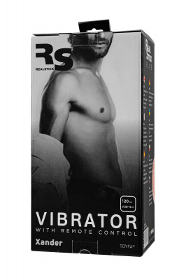 Вибратор с пультом ДУ TOYFA RealStick Elite Vibro, TPR, телесный, 10 режимов вибрации, 20 см арт. 987002