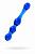 Двусторонний фаллоимитатор Sexus Glass, стекло, синий, 20,5 см арт. 912151