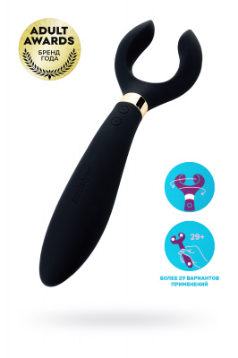 Многофункциональный стимулятор для пар Satisfyer Partner Multifun 3, силикон, чёрный, 23,5 см. арт. J2018-40-Black