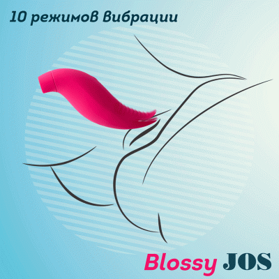 Многофункциональный стимулятор клитора JOS Blossy, розовый, 13,5 см арт. 782033