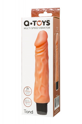 Реалистичный вибратор TOYFA A-Toys Multi-Speed, TPE, 17,5 см арт. 761004