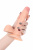 Реалистичный вибратор TOYFA RealStick Nude, PVC, телесный, 7 режимов вибрации, 17 см арт. 581005