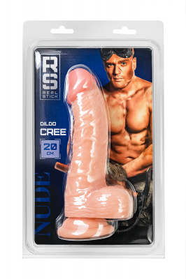 Реалистичный фаллоимитатор RealStick Nude Cree, PVC, телесный, 20 см арт. 582025