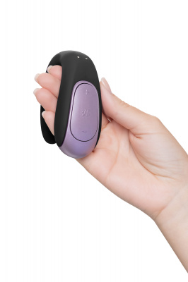 Многофункциональный стимулятор для пар Satisfyer Partner Double Fun, силикон, черный, 9 см арт. J2008-15-1