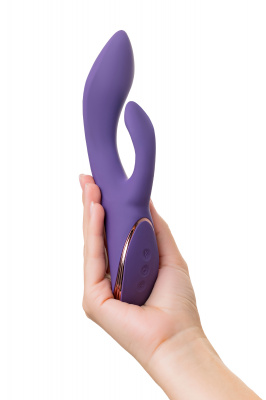 Виброкролик с функцией Come-Hither JOS Fingie, силикон, фиолетовый, 21,6 см арт. 783048