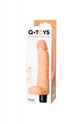 Реалистичный вибратор A-Toys by TOYFA Multi-Speed Nod, TPE, телесный, 20,5 см арт. 761051