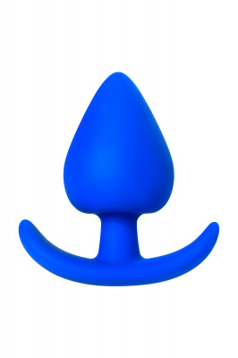 Анальная пробка A-Toys by TOYFA, силикон, синяя, 8,3 см, Ø 4,1 см арт. 761318