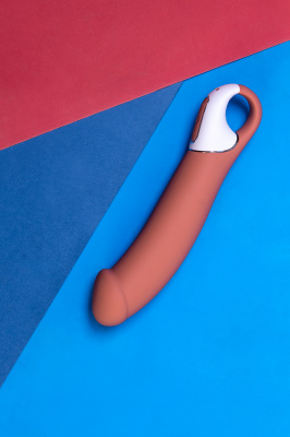 Нереалистичный вибратор Satisfyer Vibes Master, силикон, бежевый, 23,5 см. арт. EE73-862-1017