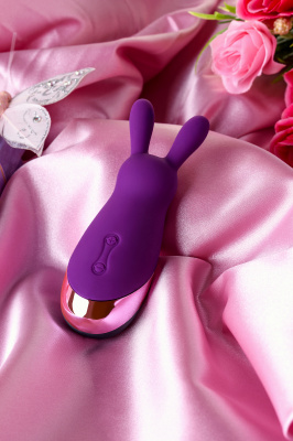 Стимулятор эрогенных зон Eromantica BUNNY, силикон, фиолетовый, 21,5 арт. 120301
