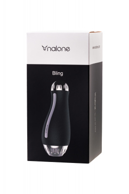 Мастурбатор нереалистичный Nalone Bling, TPE, Чёрный, 19,8 см арт. CS-F005