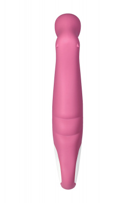 Нереалистичный вибратор Satisfyer Vibes Petting Hippo, силикон, красный, 22,9 см. арт. EE73-874-1017
