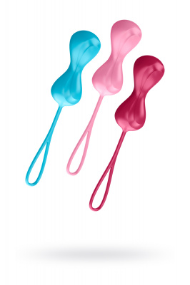 Набор вагинальных шариков Satisfyer  Balls C02 Double, Силикон, Ассорти, Ø 3,2 см арт. J01510
