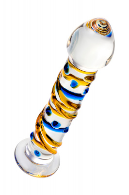 Нереалистичный фаллоимитатор Sexus Glass, стекло, прозрачный, 17,5 см арт. 912093