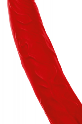 Насадка на пенис для двойного проникновения Black&Red by TOYFA , силикон, красный, 16,5 см арт. 901414-9