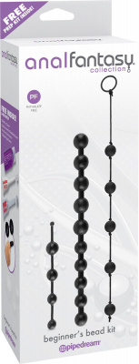 Набор бус анальных Beginner's Bead Kit черный арт. PD 4643-23