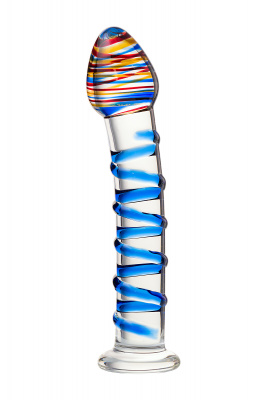 Нереалистичный фаллоимитатор Sexus Glass, стекло, прозрачный, 18 см арт. 912069