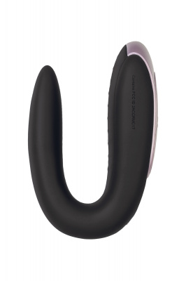 Многофункциональный стимулятор для пар Satisfyer Partner Double Fun, силикон, черный, 9 см арт. J2008-15-1