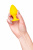 Анальная втулка ToDo by Toyfa Riffle, силикон, желтый, 7,5 см арт. 357037