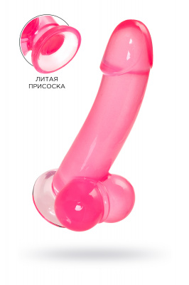Реалистичный фаллоимитатор A-Toys by TOYFA Fush, TPE, розовый, 18 см арт. 762006