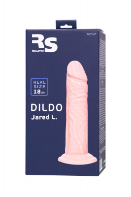 Фаллоимитатор RealStick Silicone Jared L, сайлекспан, телесный, 18 см арт. 9420011