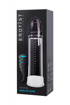 Помпа для пениса Erotist Man up pump, ABS пластик, прозрачная, 30 см арт. 548001
